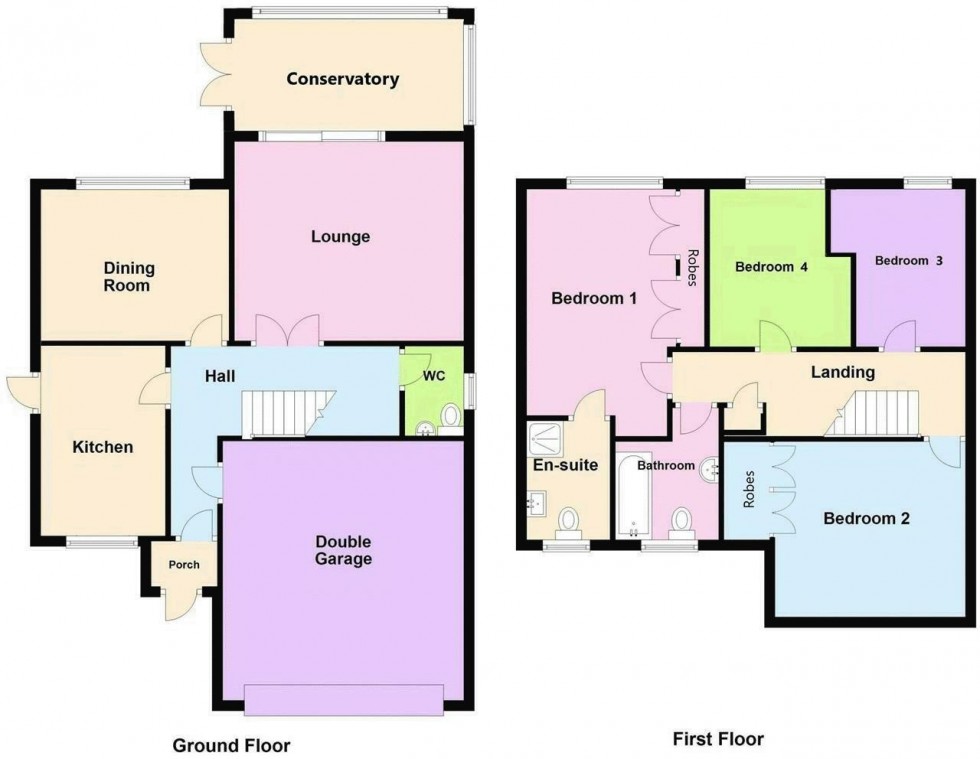 Floorplan for Cricket Close, Walsall