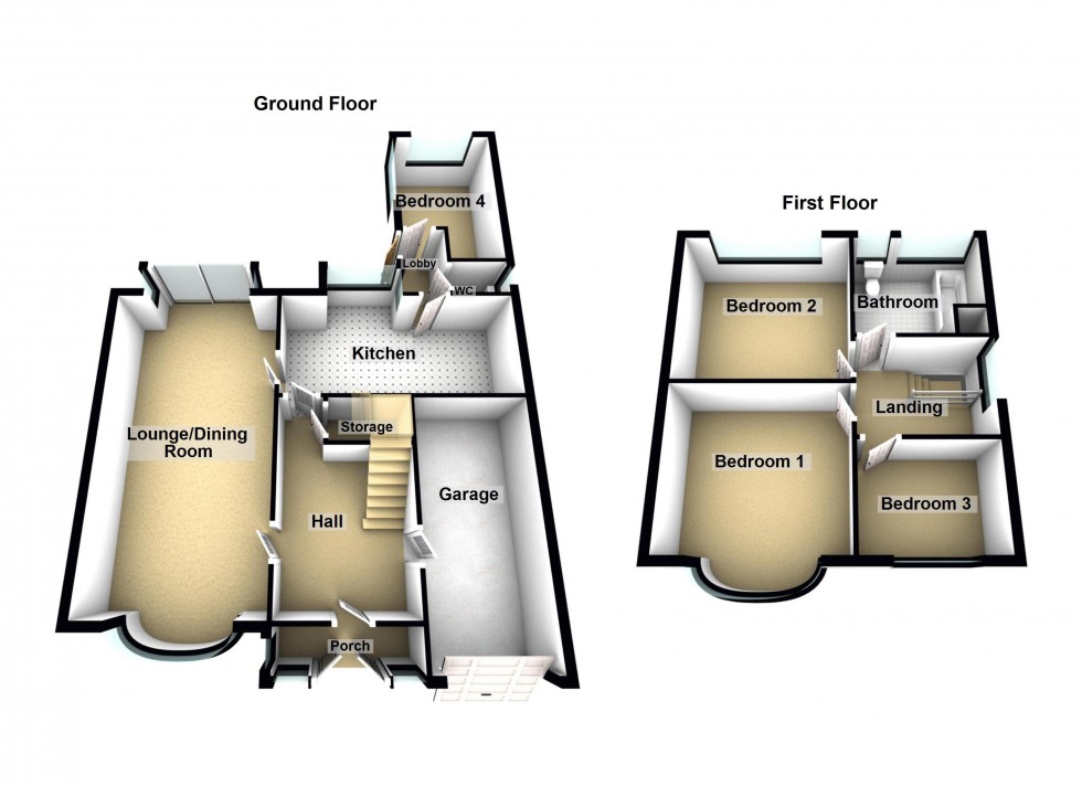 Floorplan for Woodside Road, Walsall