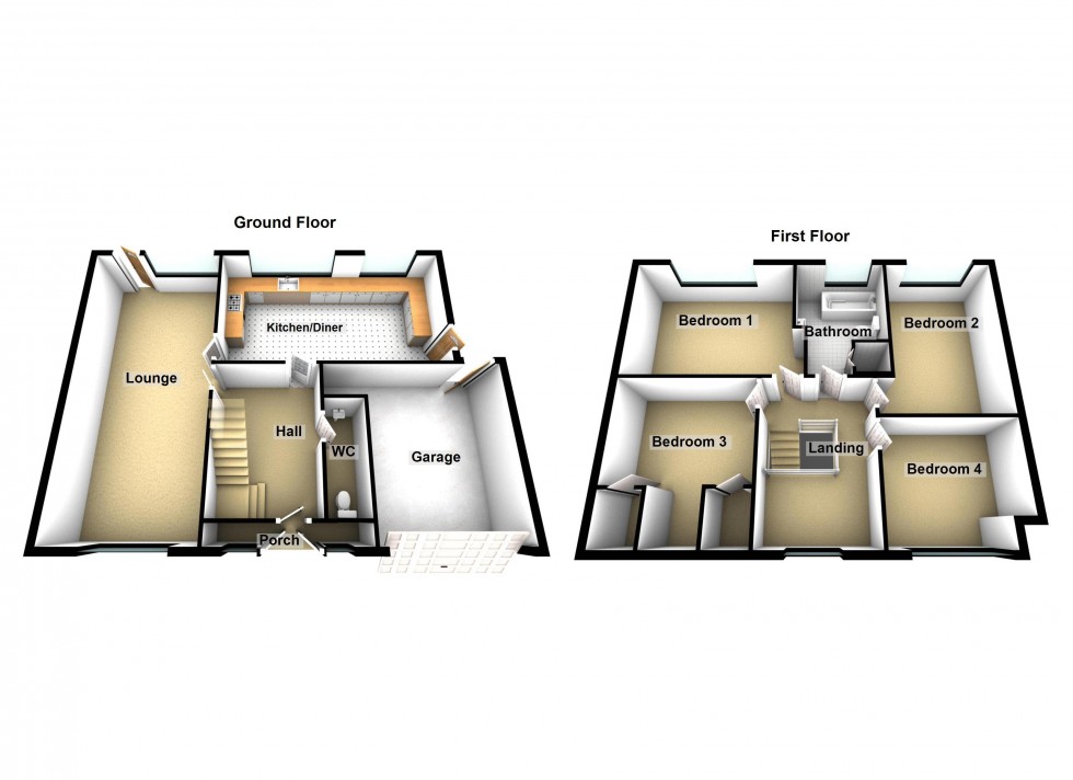 Floorplan for Greaves Avenue, Walsall