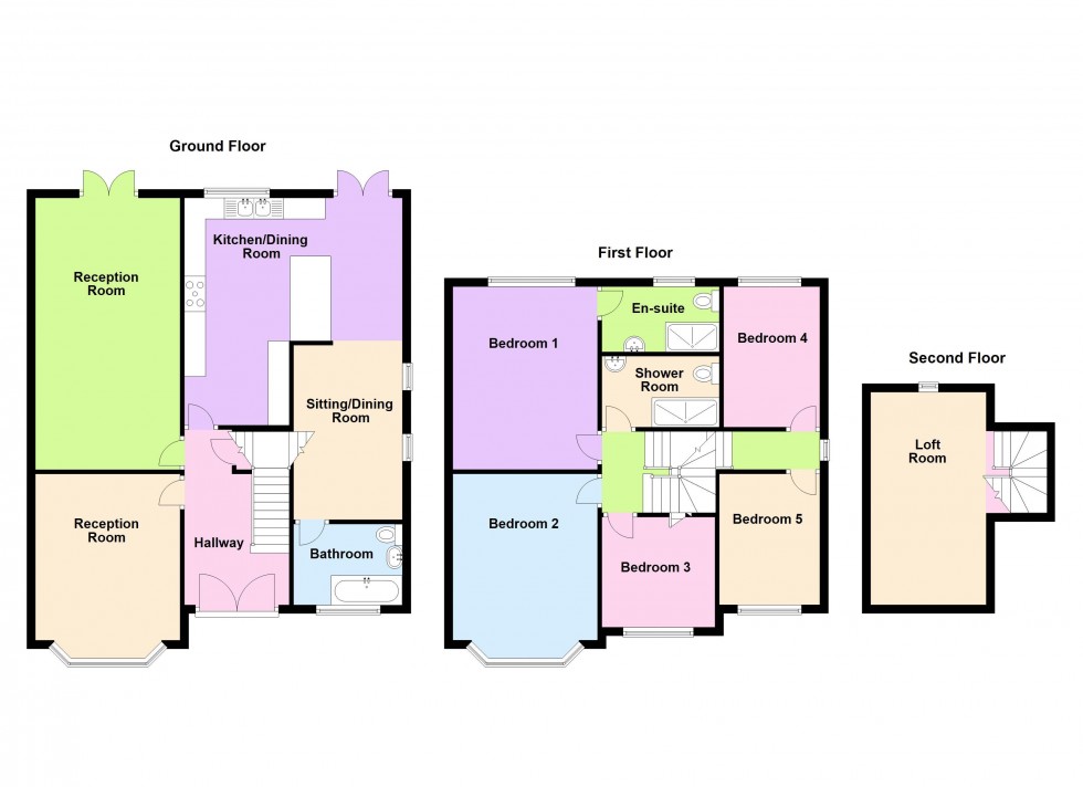 Floorplan for Stafford Road, Walsall