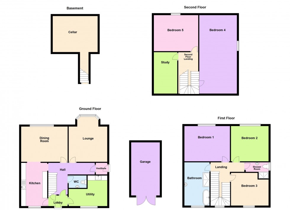 Floorplan for Fairfield Mount, Highgate Road, Walsall