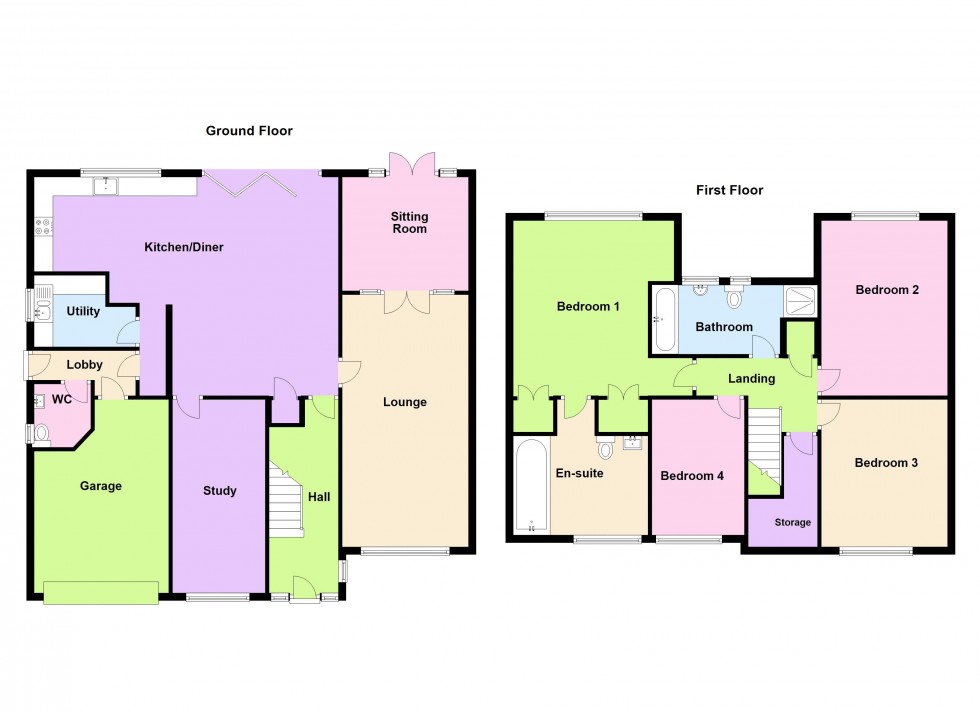 Floorplan for Seven Acres, Aldridge