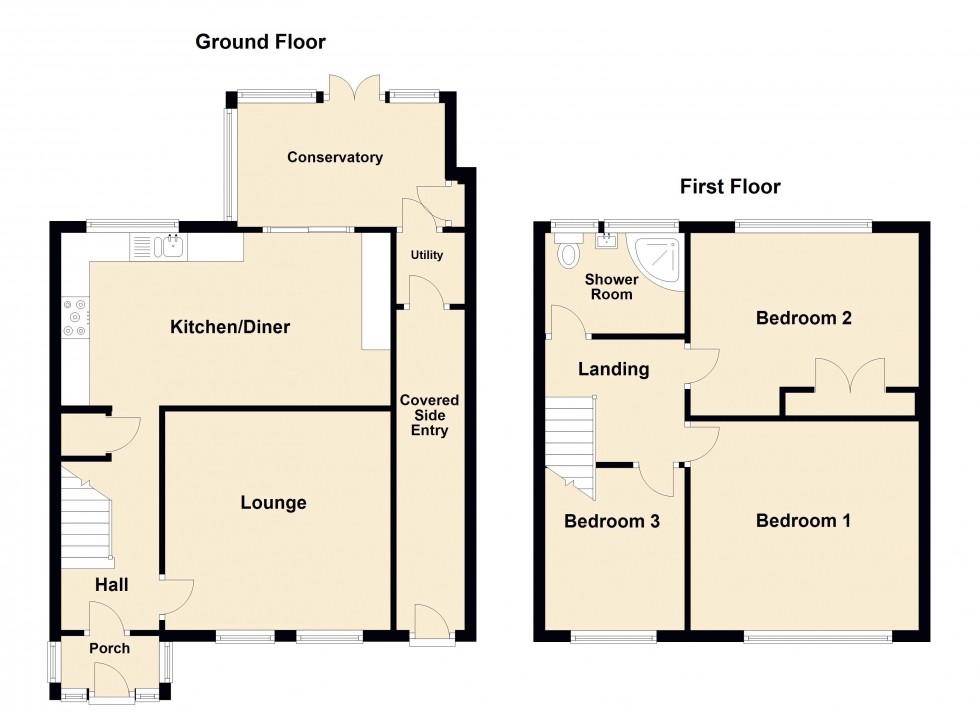 Floorplan for Bonner Grove, Aldridge