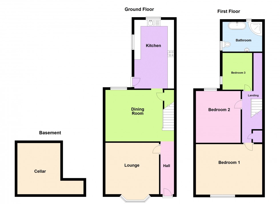 Floorplan for Belvidere Road, Walsall