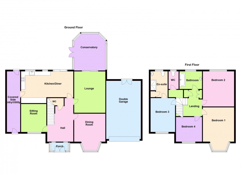 Floorplan for White Lodge, Park Hall Road, Walsall