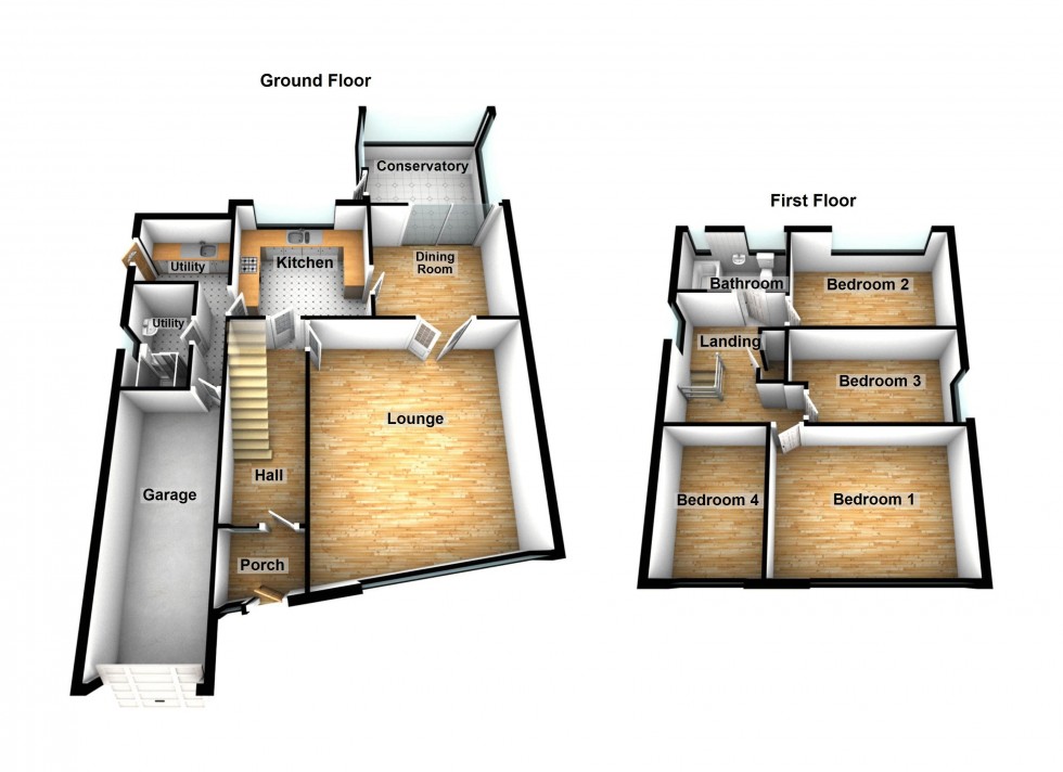 Floorplan for Falmouth Road, Walsall