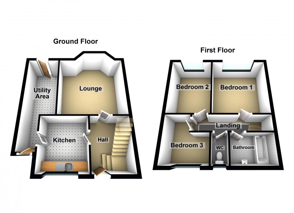 Floorplan for Neath Road, Bloxwich