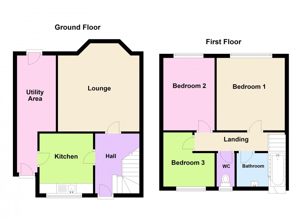 Floorplan for Neath Road, Bloxwich