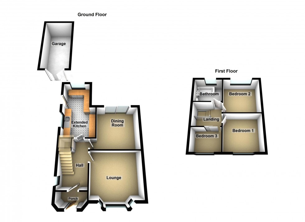 Floorplan for Woodend Road, Walsall