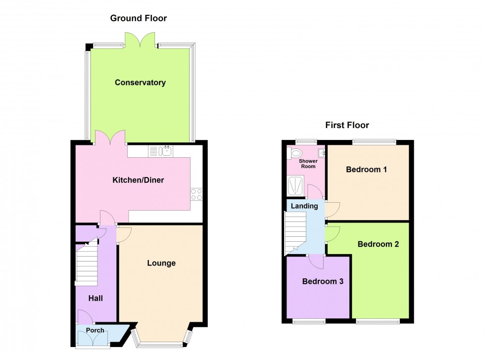 Floorplan for Tyndale Crescent, Great Barr