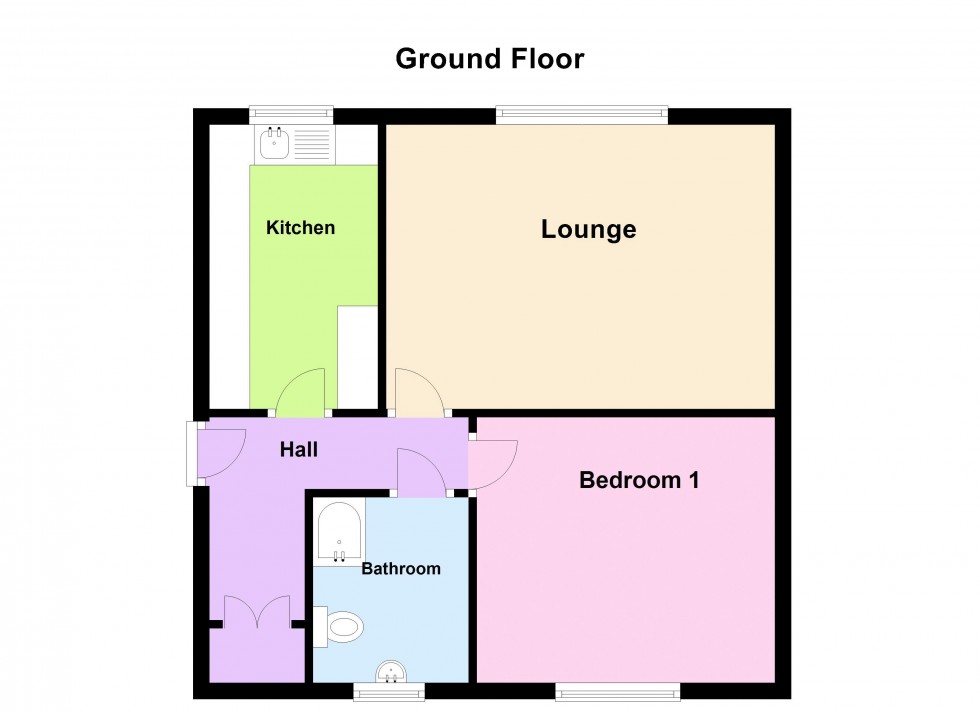 Floorplan for King Street, Walsall Wood