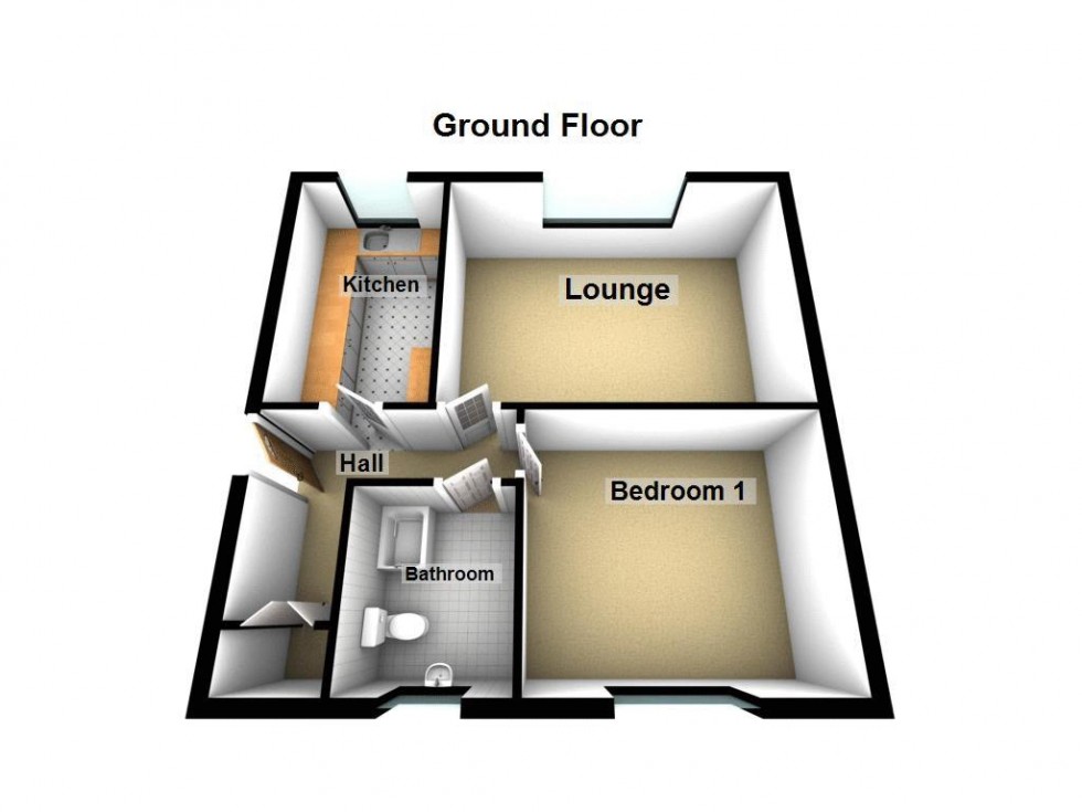 Floorplan for King Street, Walsall Wood