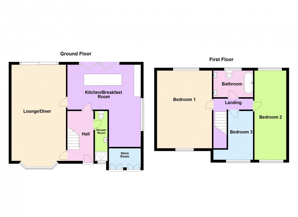 Floorplan for Beacon Road, Walsall