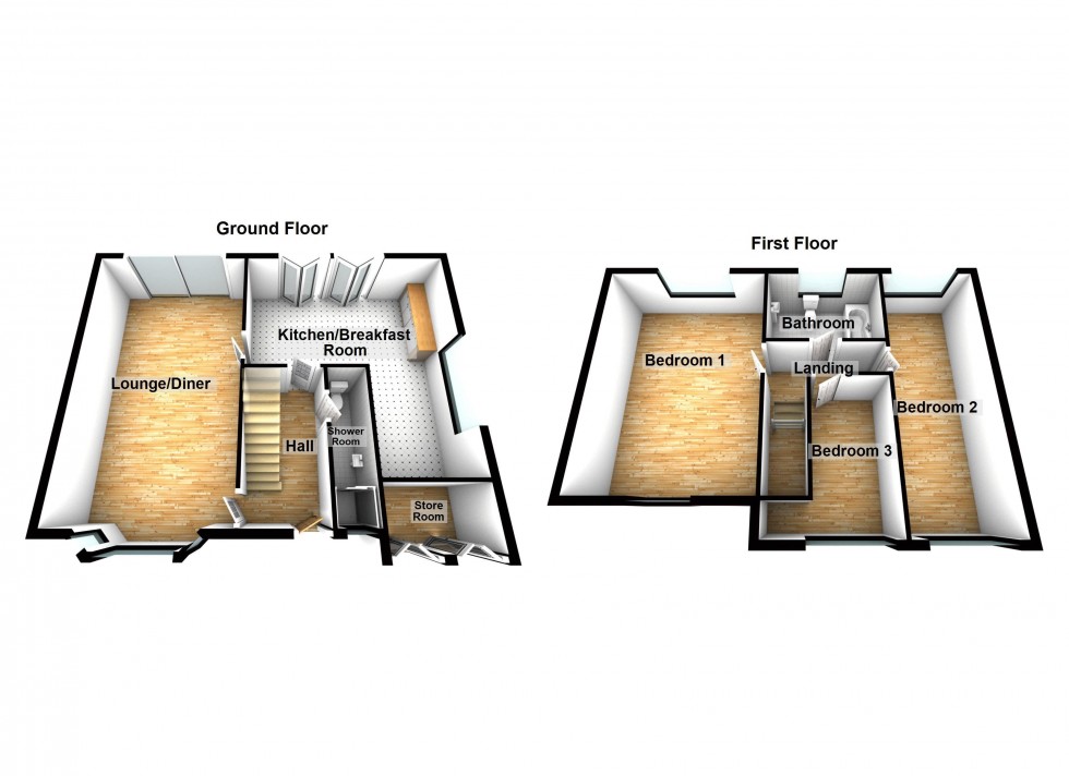 Floorplan for Beacon Road, Walsall