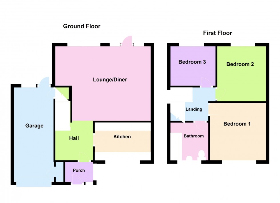 Floorplan for Malvern Drive, Aldridge