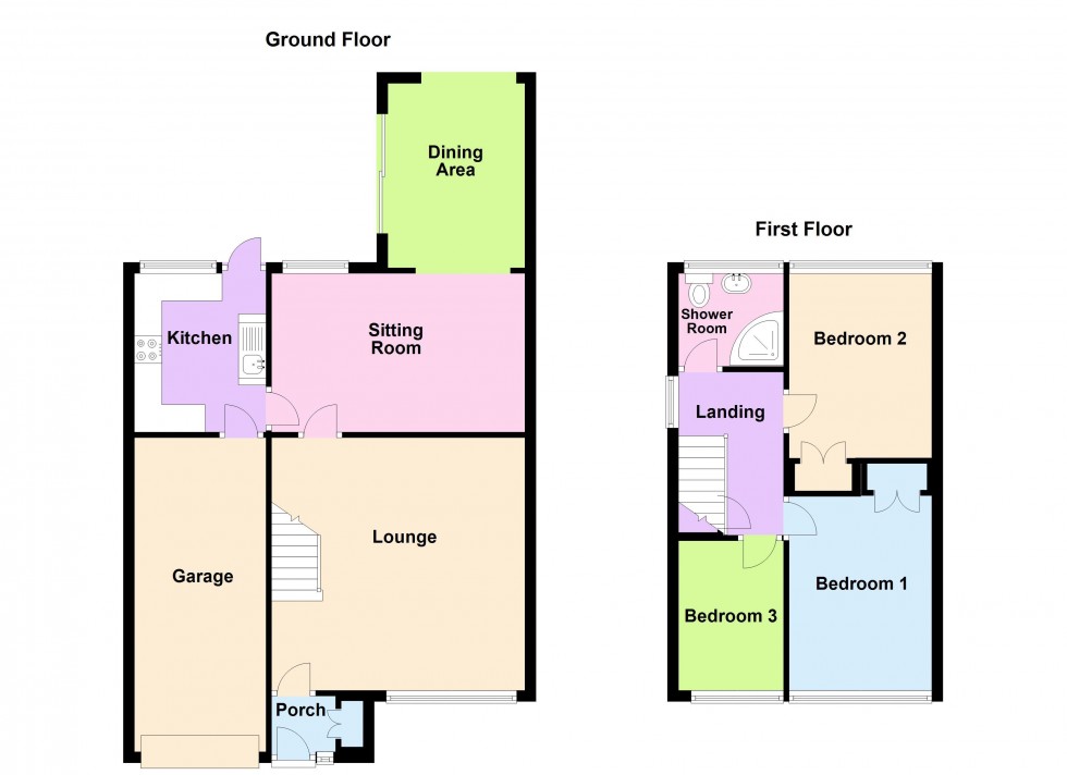 Floorplan for Daffodil Place, Walsall