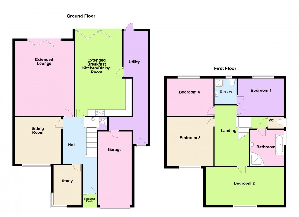 Floorplan for Longwood Road, Aldridge