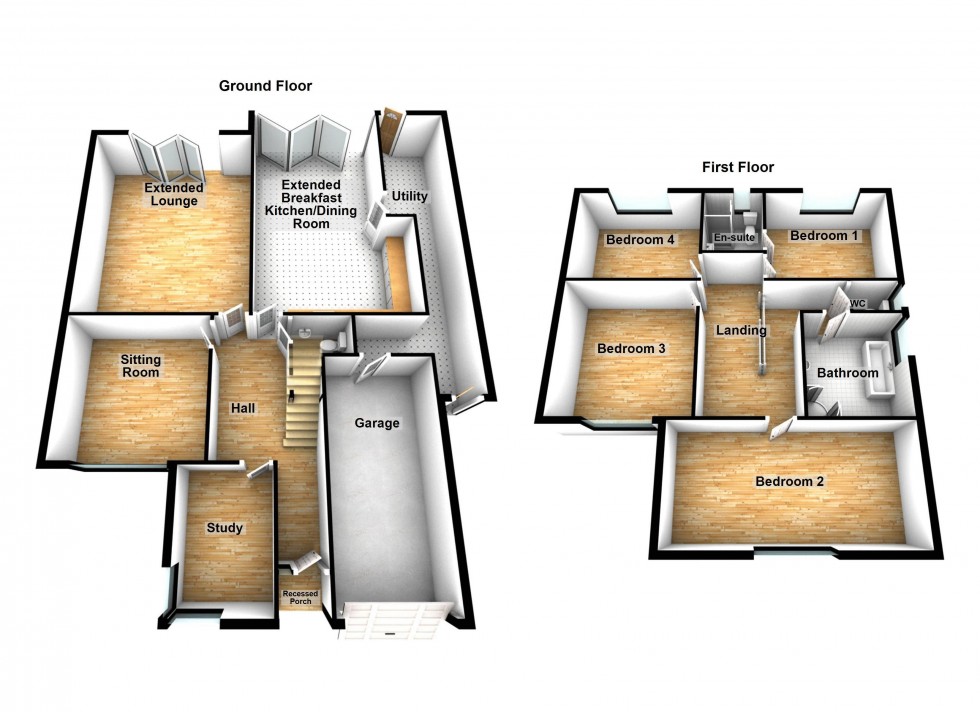 Floorplan for Longwood Road, Aldridge