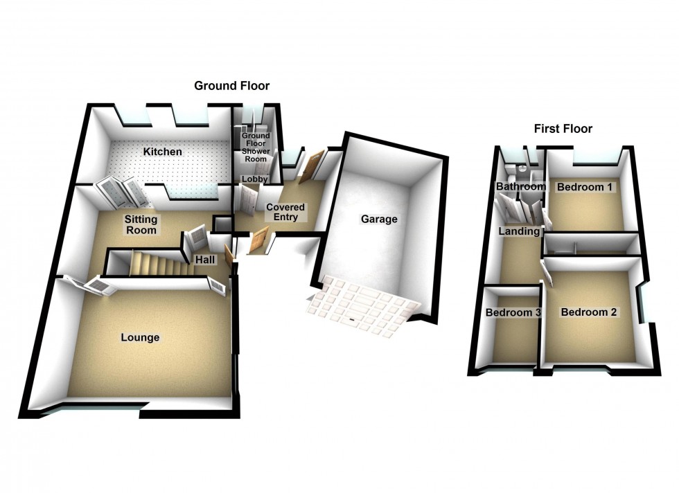 Floorplan for Somerfield Close, Shelfield