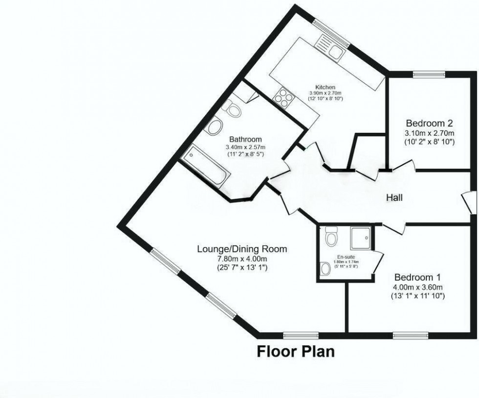 Floorplan for St Michaels House, Victory Close, Lichfield