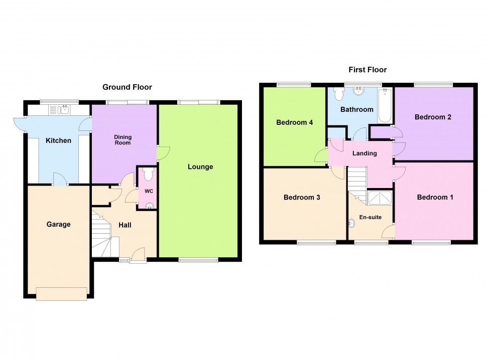 Floorplan for Rushwood Close, Walsall