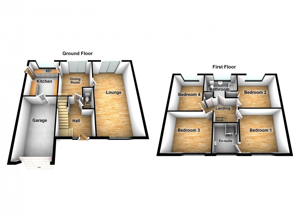 Floorplan for Rushwood Close, Walsall