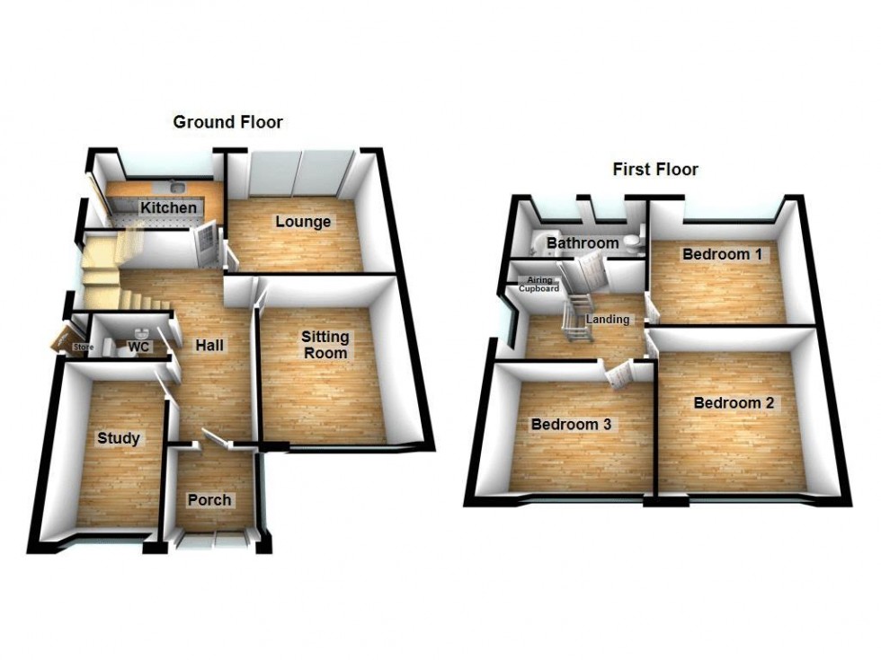 Floorplan for Launceston Close, Walsall