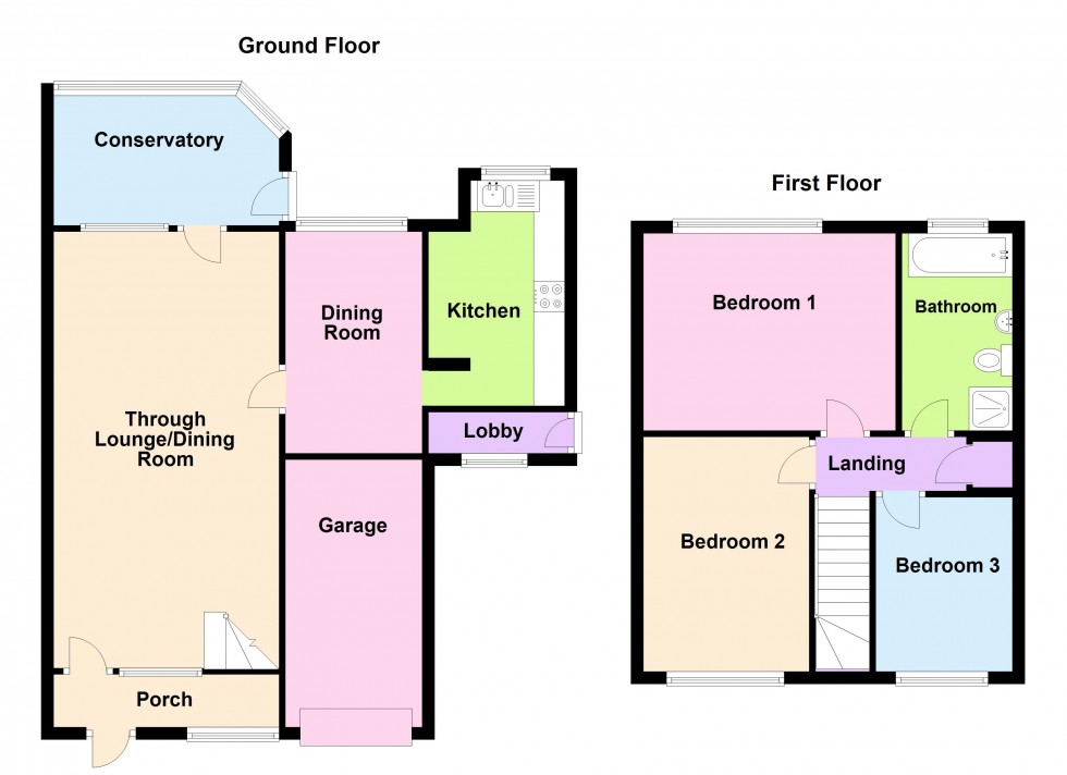 Floorplan for Vigo Close, Walsall Wood