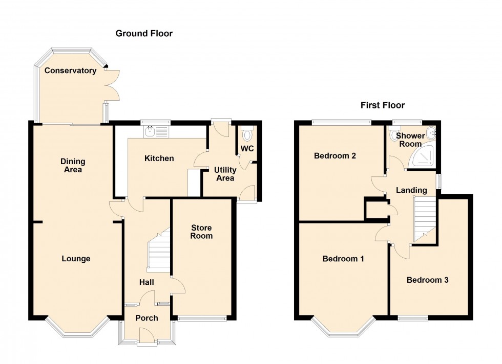 Floorplan for Hobart Drive, Walsall