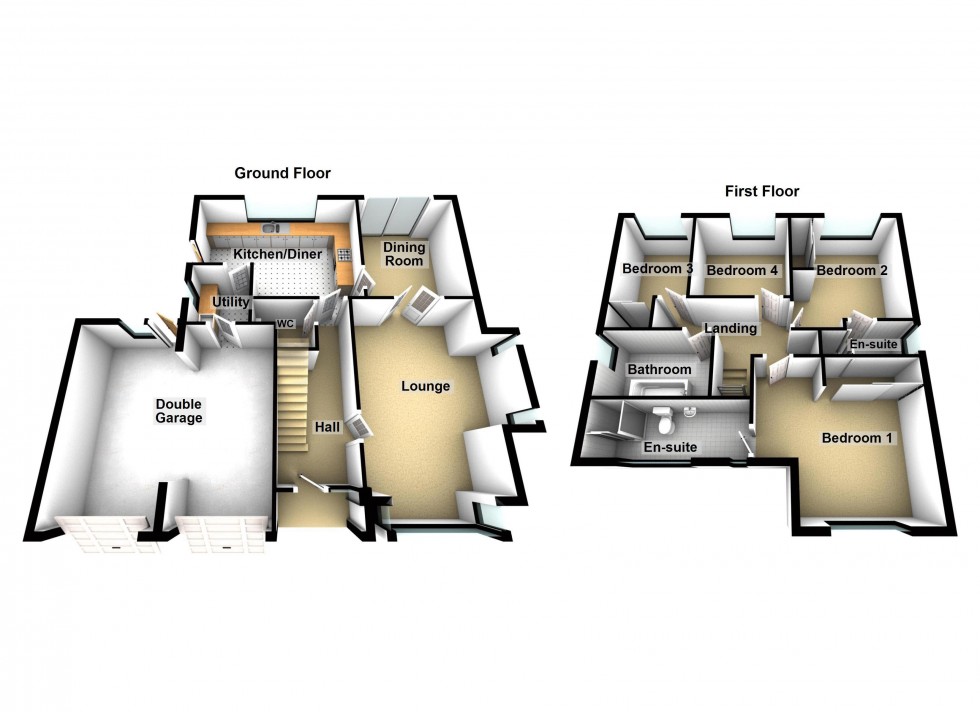 Floorplan for Keble Grove, Walsall