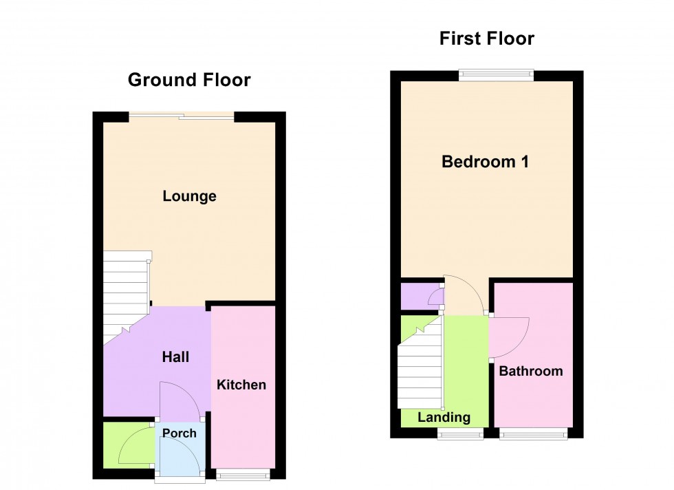 Floorplan for Stanier Close, Walsall