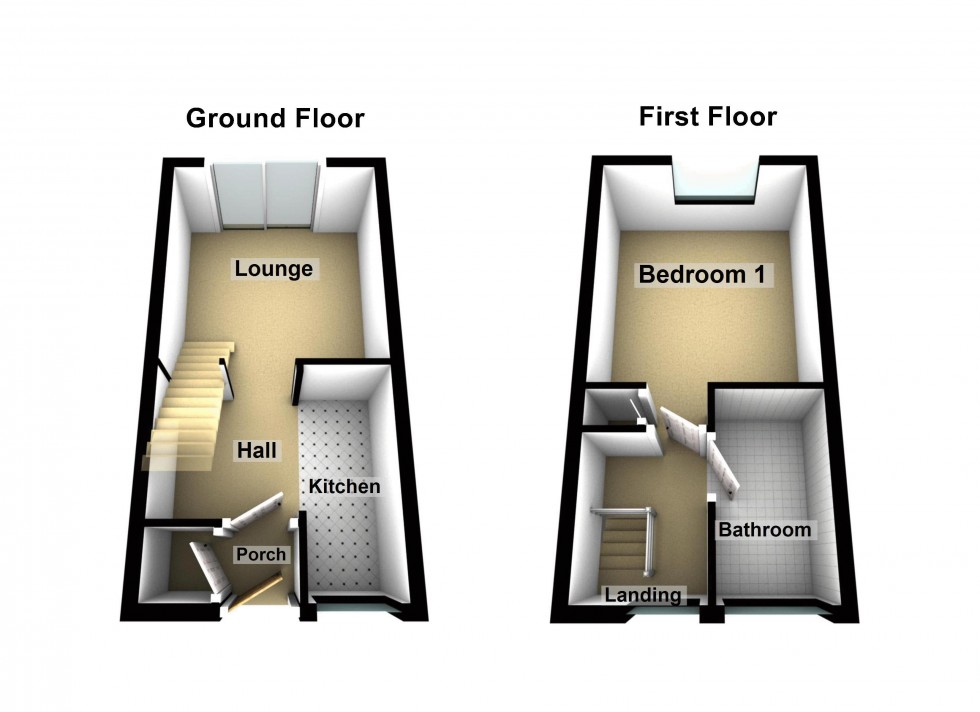 Floorplan for Stanier Close, Walsall