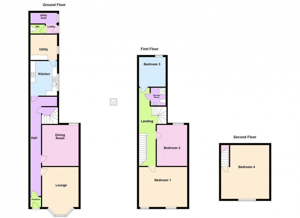 Floorplan for Jesson Road, Walsall