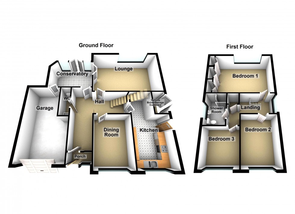 Floorplan for Stencills Road, Walsall