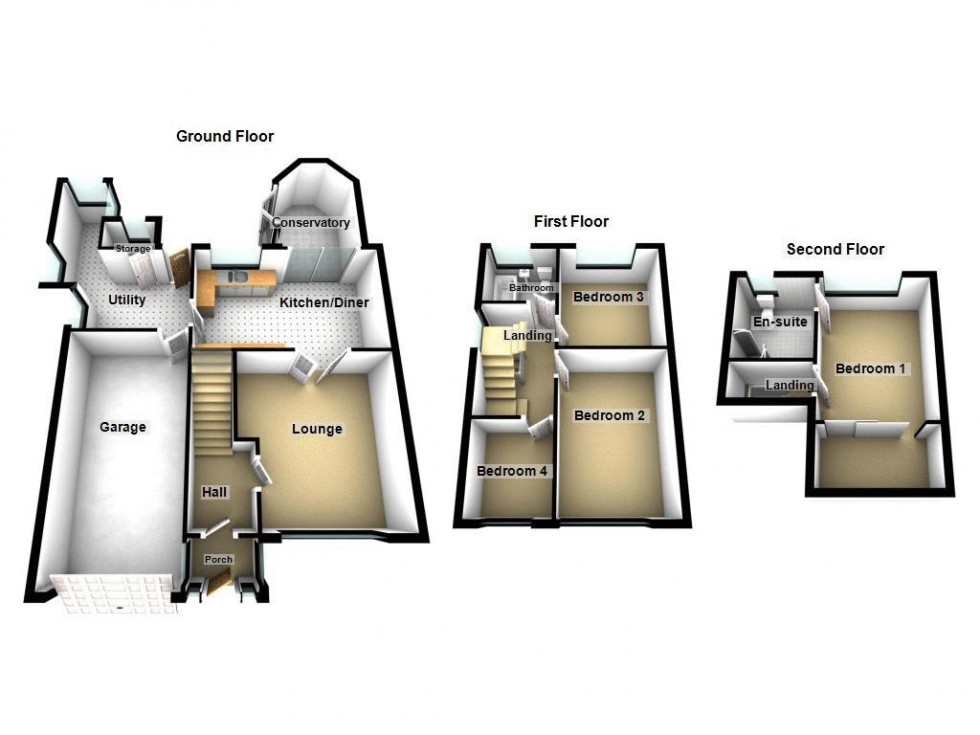 Floorplan for Edinburgh Drive, Rushall