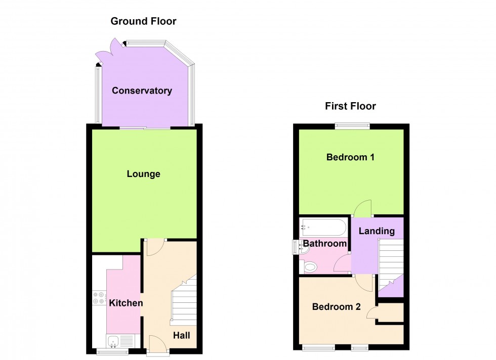 Floorplan for New Wood Grove, Walsall