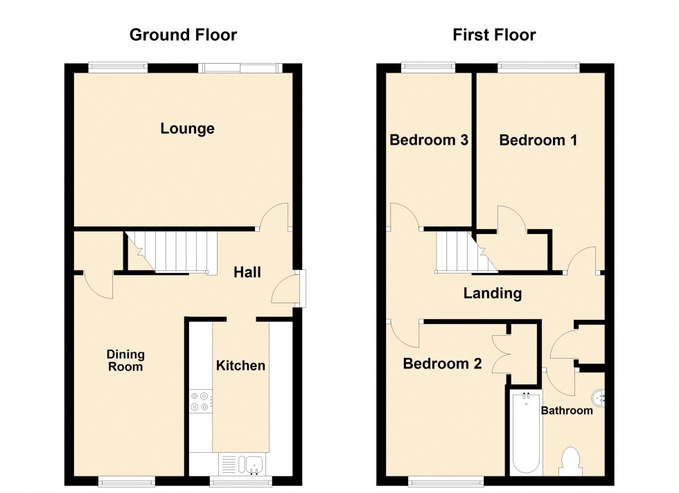 Floorplan for Brookland Grove, Walsall Wood