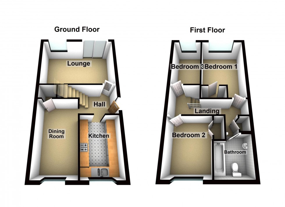 Floorplan for Brookland Grove, Walsall Wood