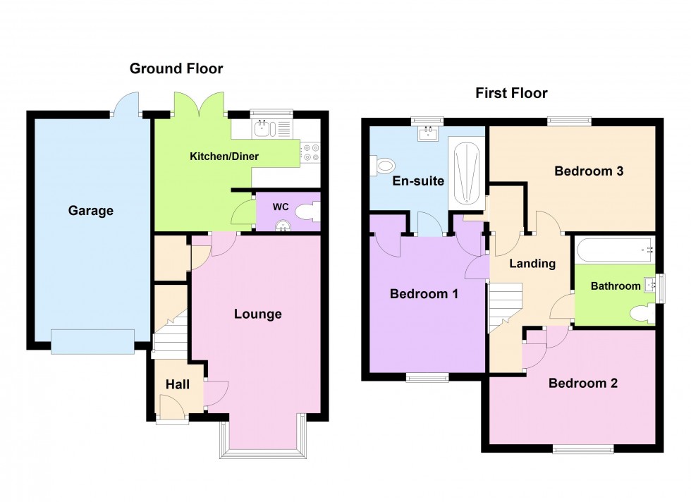 Floorplan for Towpath Drive, Brownhills