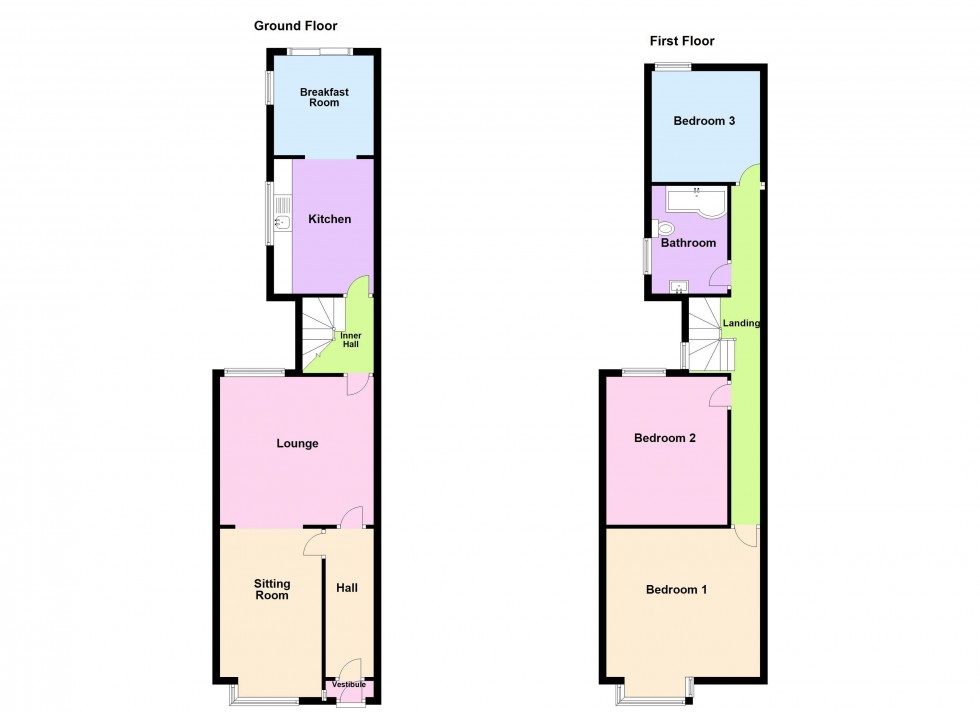 Floorplan for The Crescent, Walsall