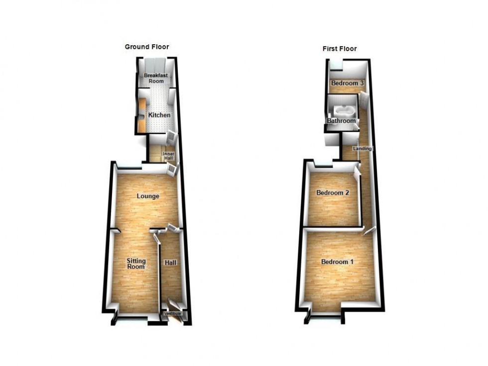 Floorplan for The Crescent, Walsall