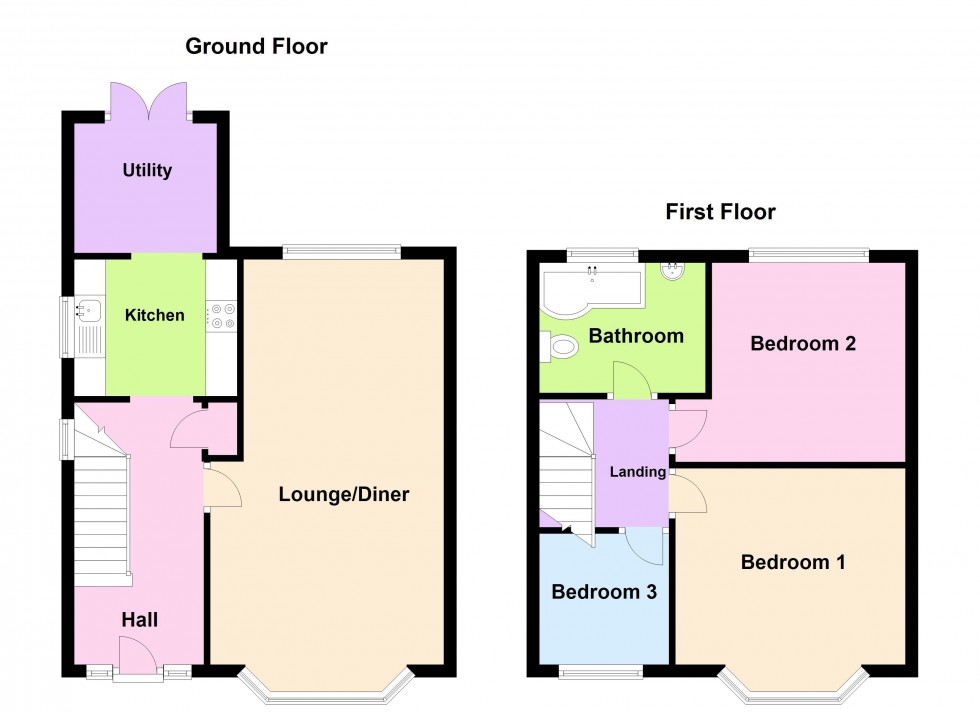 Floorplan for Sutton Road, Walsall