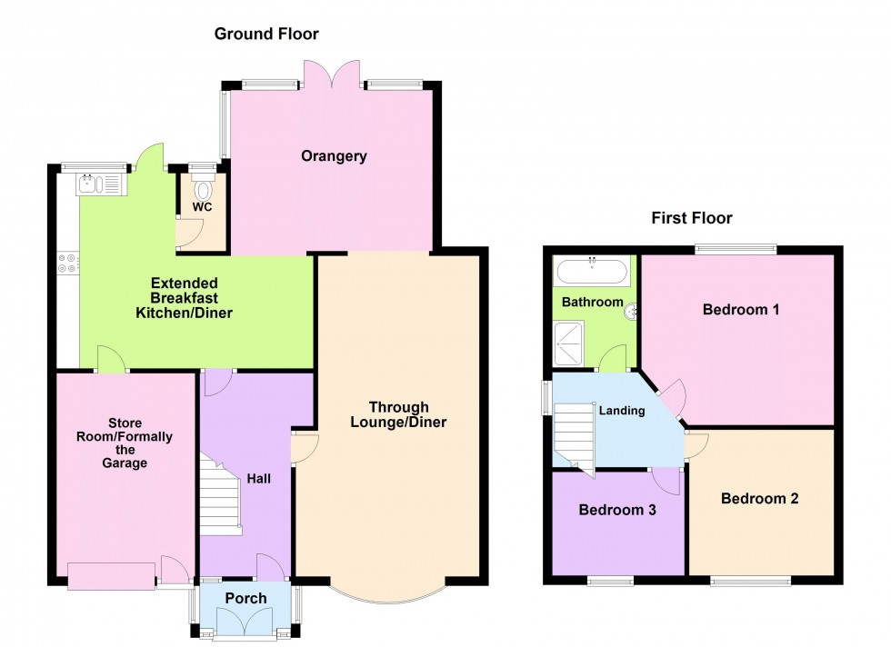 Floorplan for Sutton Road, Walsall