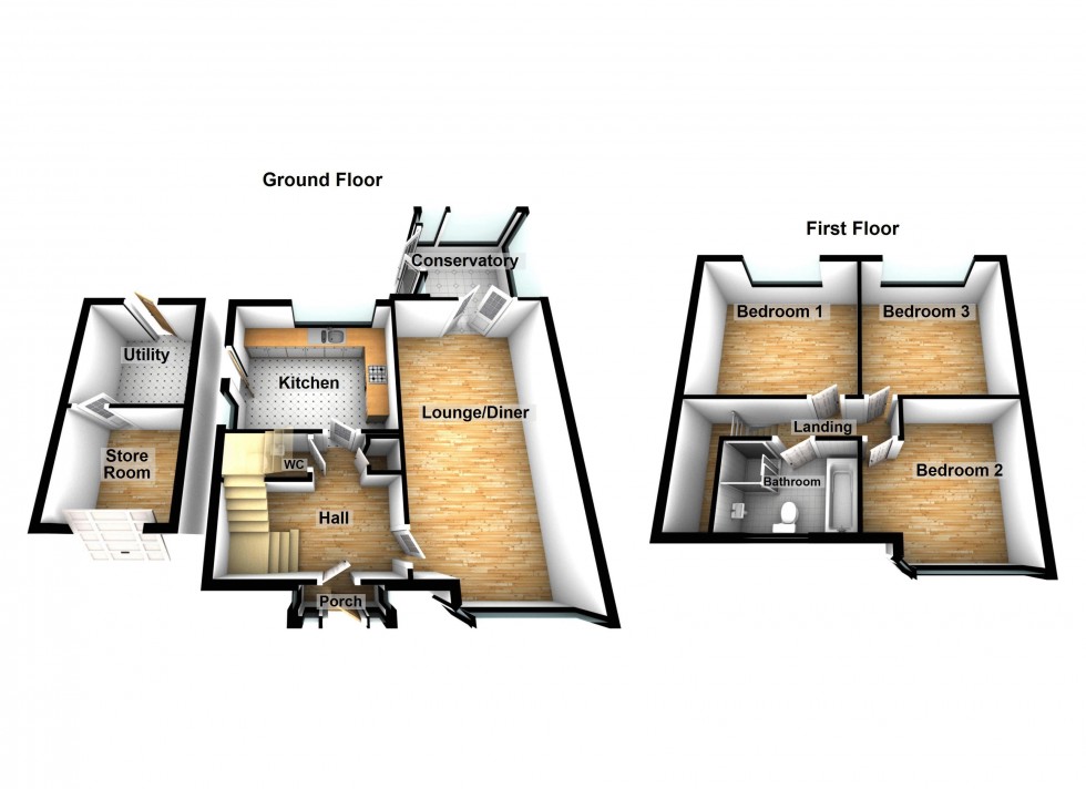 Floorplan for Wellfield Road, Aldridge