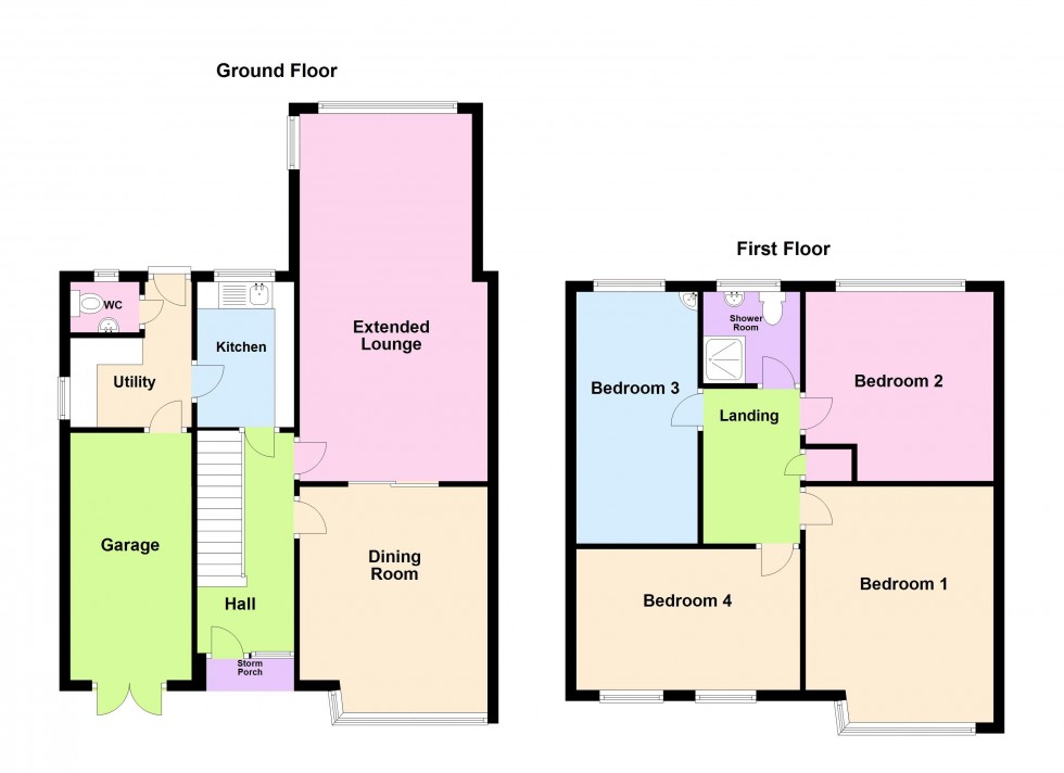 Floorplan for Hobart Drive, Walsall