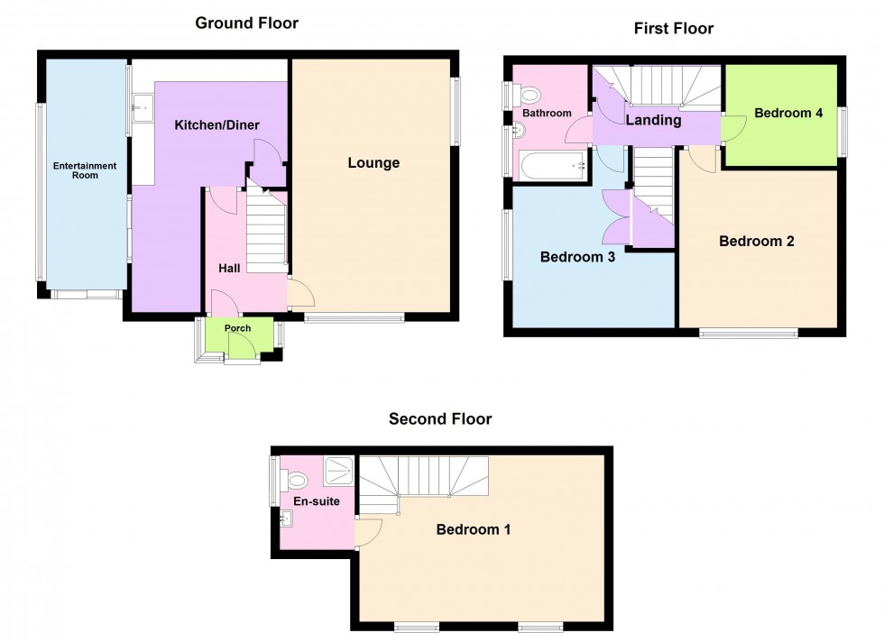 Floorplan for Rutland Crescent, Aldridge