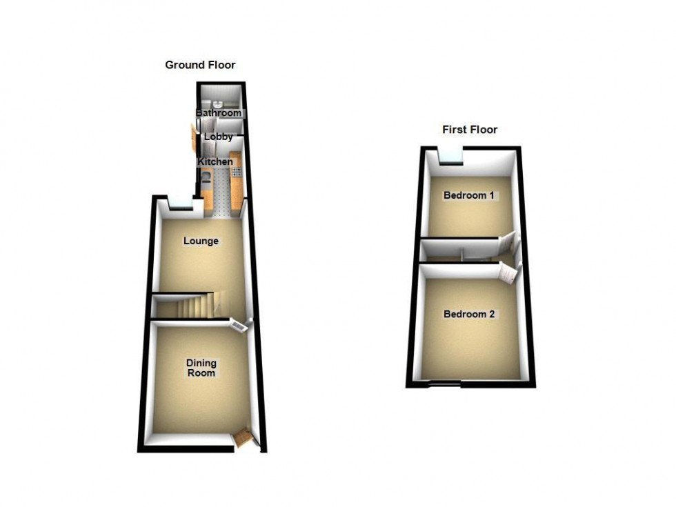 Floorplan for Florence Street, Walsall