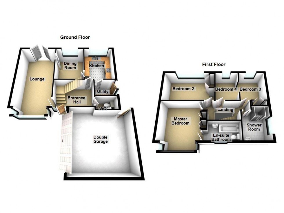 Floorplan for Fox Walk, Walsall