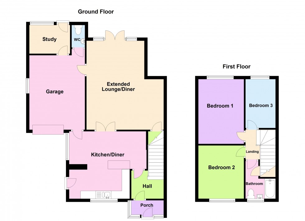 Floorplan for Grove Hill, Walsall