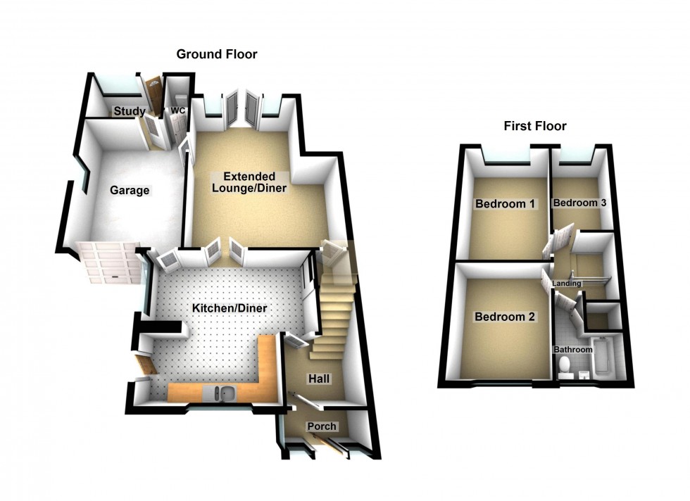 Floorplan for Grove Hill, Walsall